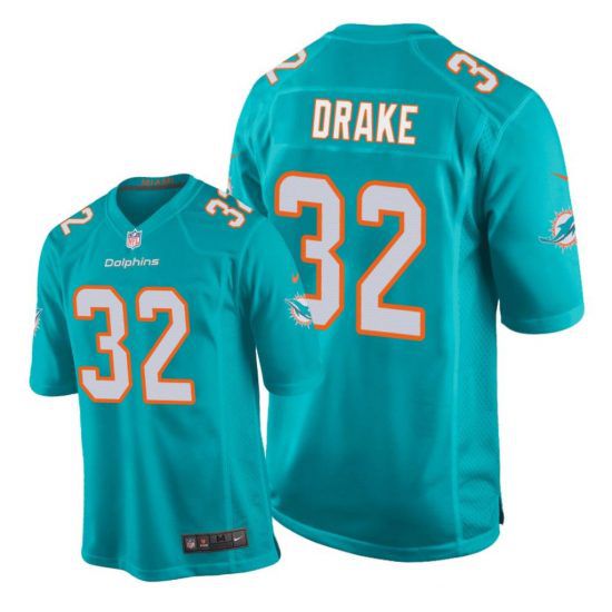Men Miami Dolphins #32 Kenyan Drake Nike Green Game NFL Jersey->miami dolphins->NFL Jersey